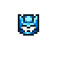 Steel Armet with Blue Plume